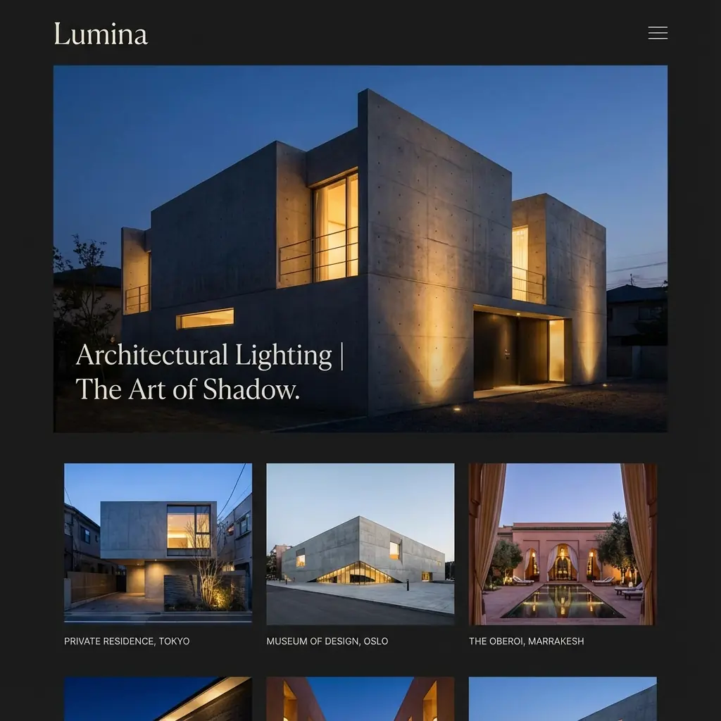 Lumina, a creative & brand project by Signal Red Studio